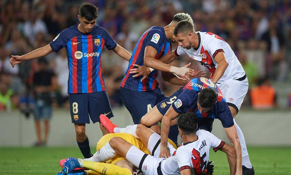 FilGoal | أخبار | صفقات برشلونة لا تكفي للفوز على رايو فايكانو في افتتاح الدوري الإسباني
