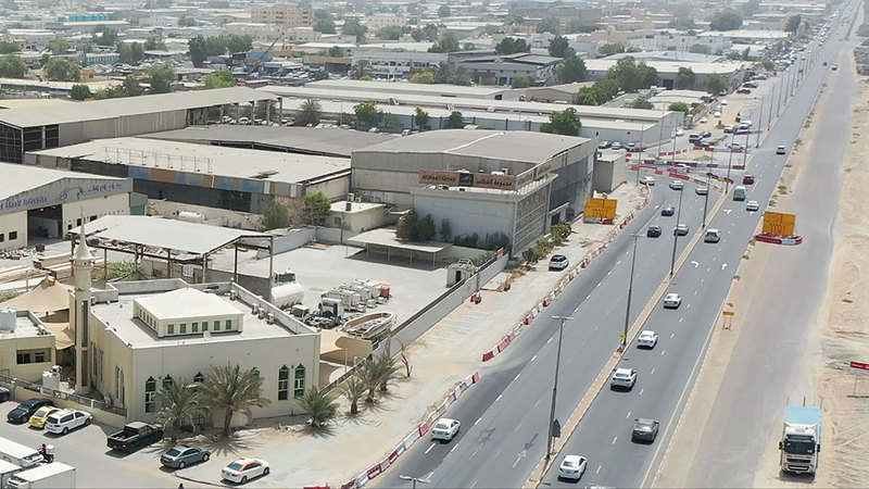إنجاز 65% من تطوير شارع الشيخ عمار في عجمان