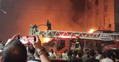 السيطرة على حريق  فى سيدى بشر بالإسكندرية.. صور