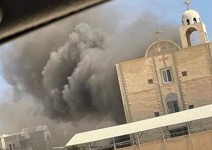 لقطة لمبني الكنيسة من الخارج