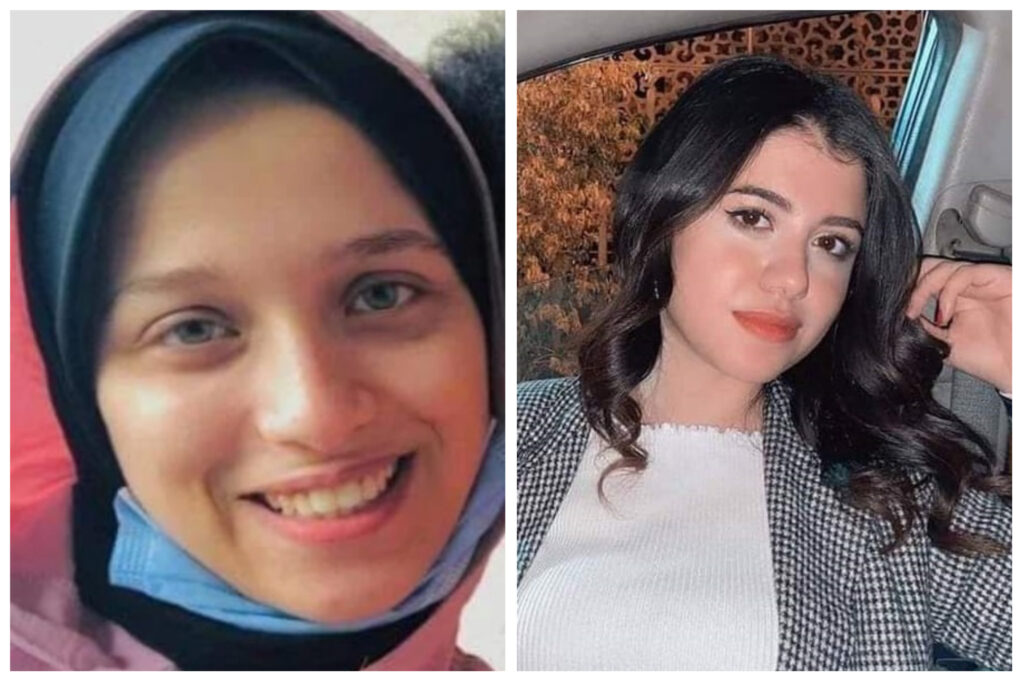 نيرة (يمين) وسلمى لقيتا حتفهما بالطريقة ذاتها