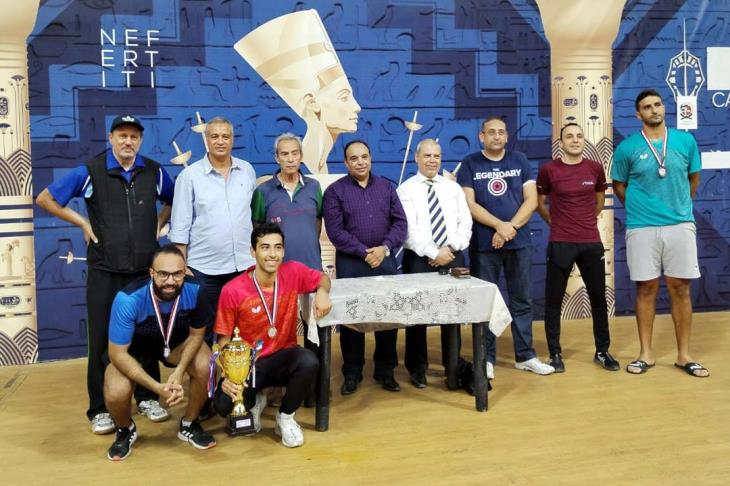 لاعب الأهلي ولاعبة الزمالك أبطال الجمهورية لتنس الطاولة