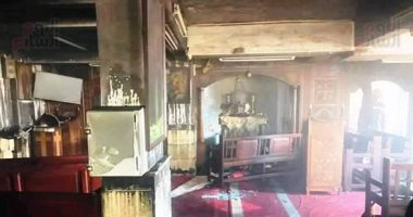 مصرع شخص وإصابة آخرين في حريق كنيسة بإمبابة و"الإطفاء" تحاول إخماده