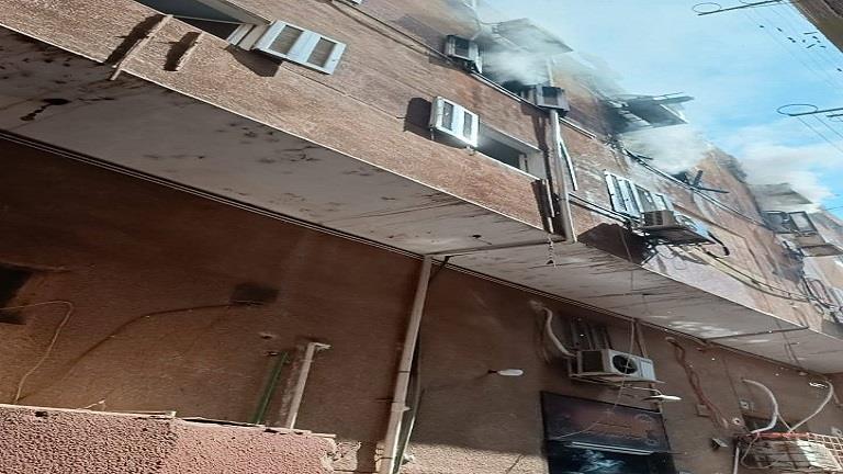 اللقطات الأولى لحريق كنيسة إمبابة