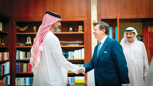 ولي عهد عجمان يستقبل  سفير إسبانيا