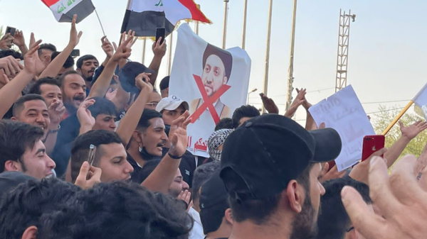 "إيران لن تحكم العراق".. هتاف يعلو بتظاهرات بغداد