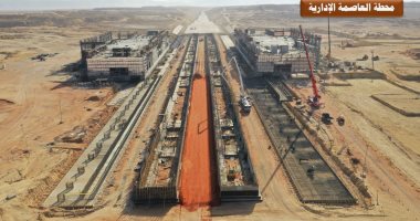 الخط الأول للقطار السريع (العين السخنة ـ العلمين) 22 محطة وطول 660 كم..صور