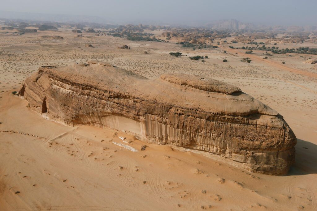 منظر عام لمدينة العلا بالسعودية في 26 يناير 2019