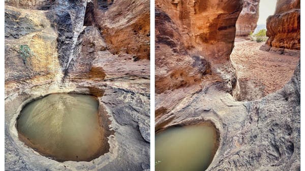 السعودية.. اكتشاف بركة مياه صخرية في جبال حسمى