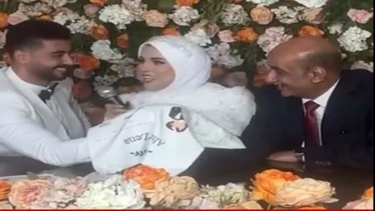 زوجة البلوجر أحمد إبراهيم تعقد قرانها من غير مأذون.. والنقيب