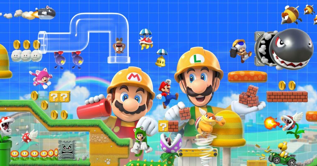 سوبر ماريو بروس. 5 'بنيت داخل Super Mario Maker 2 بواسطة مروحة