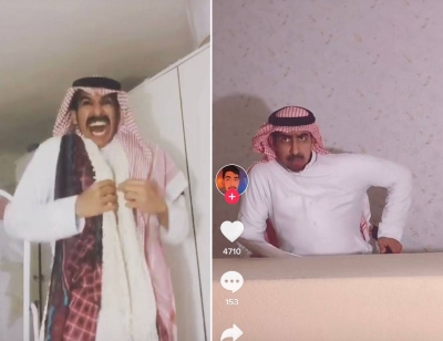 شاب سعودي يقلد الفنان الإماراتي عبدالله بالخير والشاعر ناصر الفراعنة • صحيفة المرصد