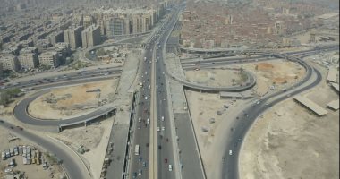 شاهد أعمال تطوير الطريق الدائرى بعد تدعيمه بمنظومة إنارة حديثة