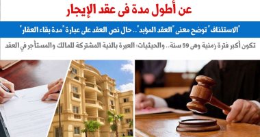 عن أطول مدة فى العقد.. الاستئناف توضح معنى عقد الايجار المؤبد.. عن برلمانى