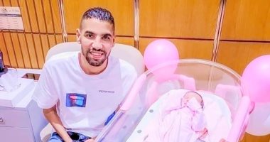 مؤمن زكريا يحتفل بقدوم مولودته الجديدة "نيللي"