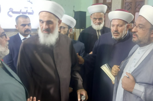 وفد تجمع العلماء المسلمين التقى مفتي العراق على هامش مؤتمر نداء الاقصى – موقع قناة المنار – لبنان