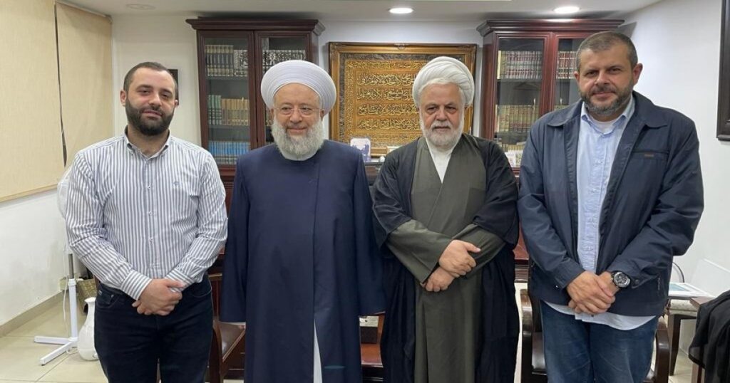 وفد من حزب الله برئاسة الشيخ عمار جال على فعاليات صيدا الاسلامية