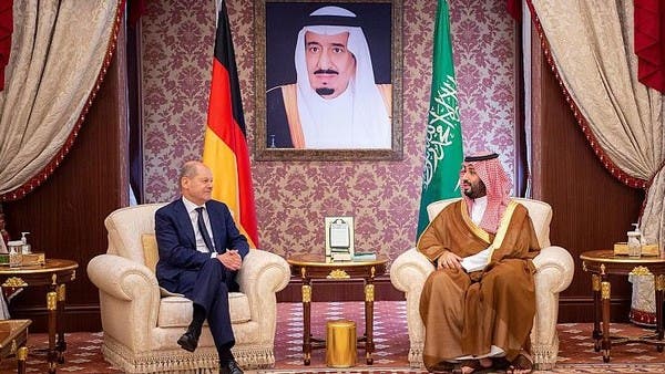 ولي العهد السعودي والمستشار الألماني يبحثان التعاون الثنائي وقضايا المنطقة والعالم