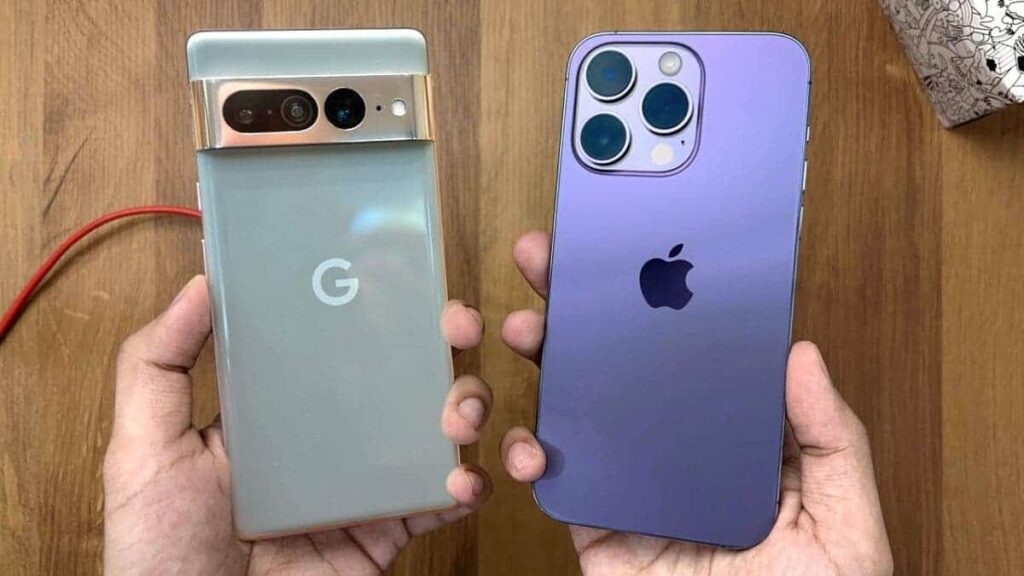 Google pixel 7 Pro يتفوق على iPhone 14 Pro Max