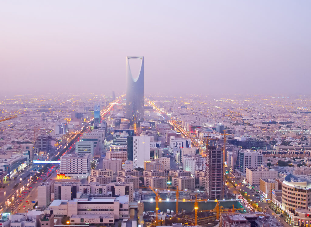 مشهد عام لوسط مدينة الرياض