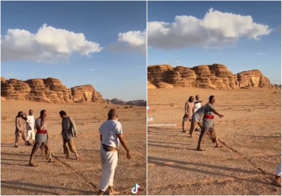 شاهد.. سباق طريف بين كبار سن في أحد ضواحي منطقة تبوك • صحيفة المرصد