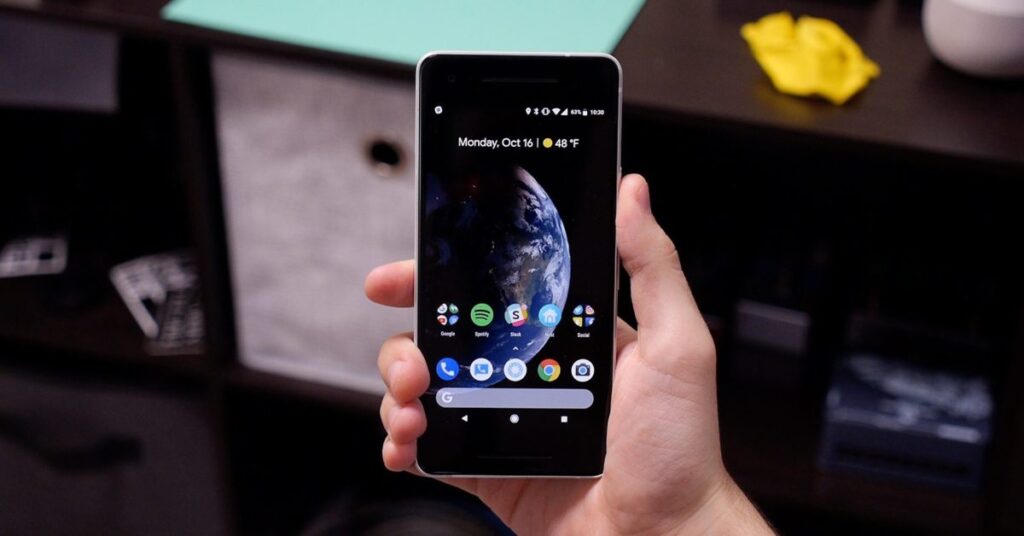 مسح قزحية العين النموذجي من Google في عصر Pixel 2