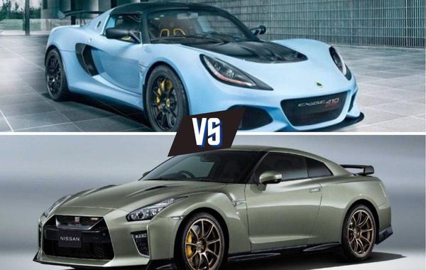 مقارنة بين سيارة لوتس Exige ونيسان GTR