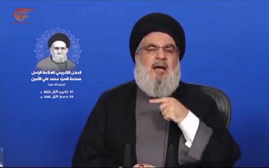 نصر الله يصف اقتراح اتفاق الحدود البحرية بـ"خطوة مهمة"