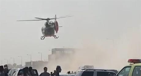 أخبار 24 | شاهد.. الإسعاف الجوي يتدخل لنقل مصابي حـادث شرق الرياض