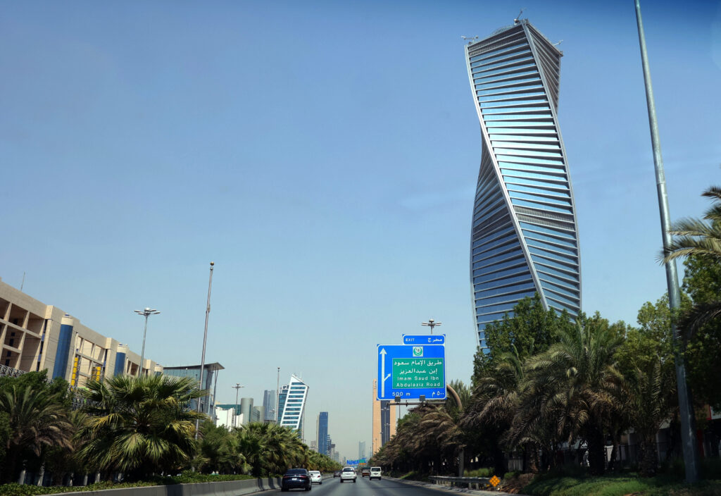 صورة لشارع في العاصمة السعودية الرياض في 9 سبتمبر 2022