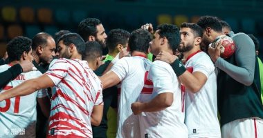 فوز يد الزمالك على بطل الجزائر 34 - 28 فى البطولة العربية