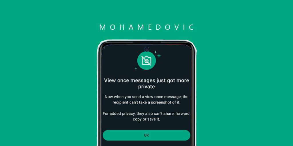 ما هي طريقة التقاط لقطة شاشة مع خاصية العرض لمرة واحدة على الواتساب؟